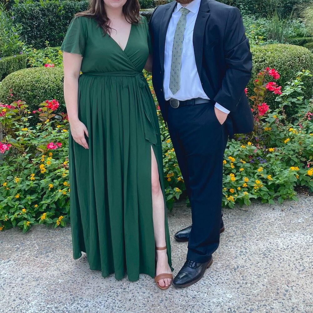 XL Emerald Green Baltic Born Maxi Dress - Bridesmaid / Wedding Guest